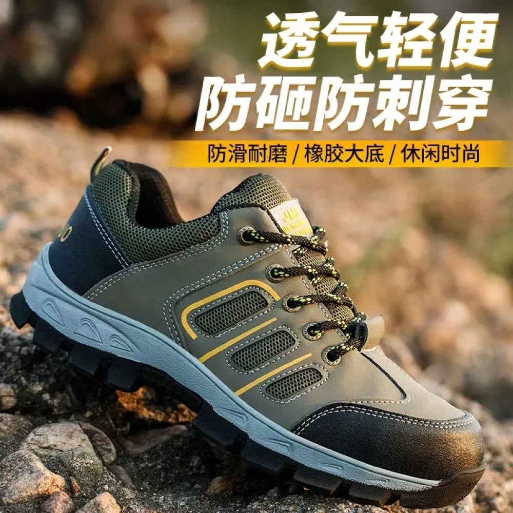 Portable outdoor work safety shoes, comfortable and reliable, with anti-static properties, suitable for steel-soled shoes.