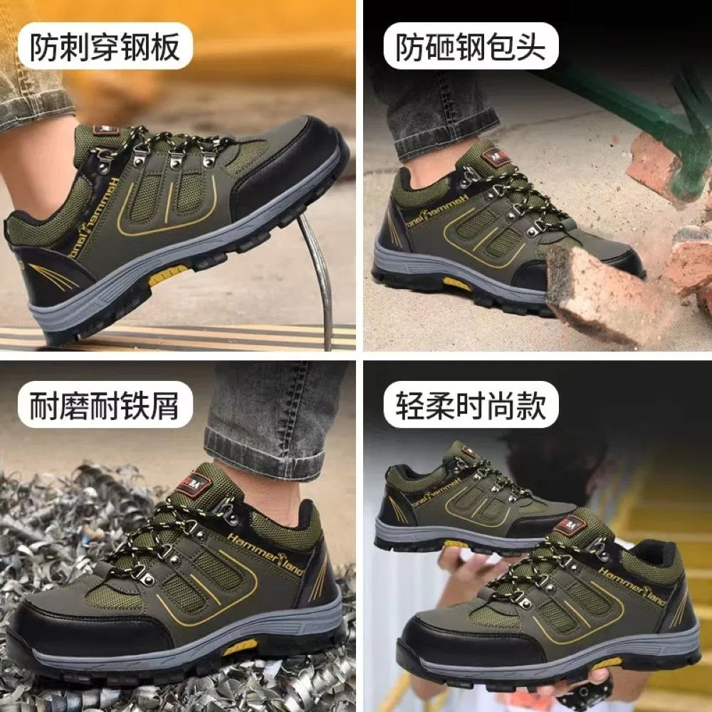 Portable outdoor work safety shoes, comfortable and reliable, with anti-static properties, suitable for steel-soled shoes.