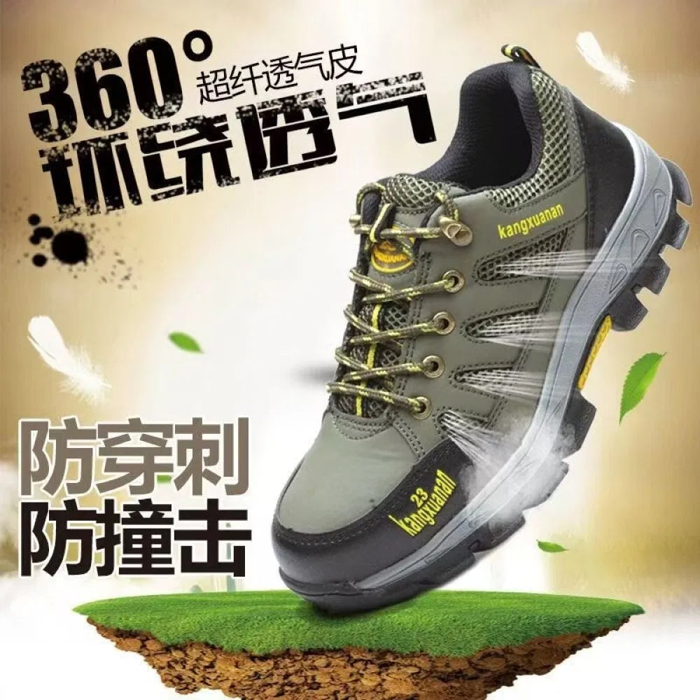 Portable outdoor work safety shoes, comfortable and reliable, with anti-static properties, suitable for steel-soled shoes.