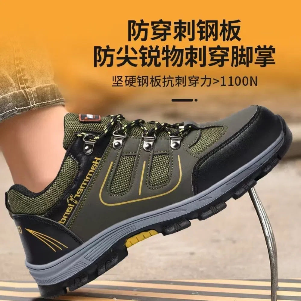 Portable outdoor work safety shoes, comfortable and reliable, with anti-static properties, suitable for steel-soled shoes.