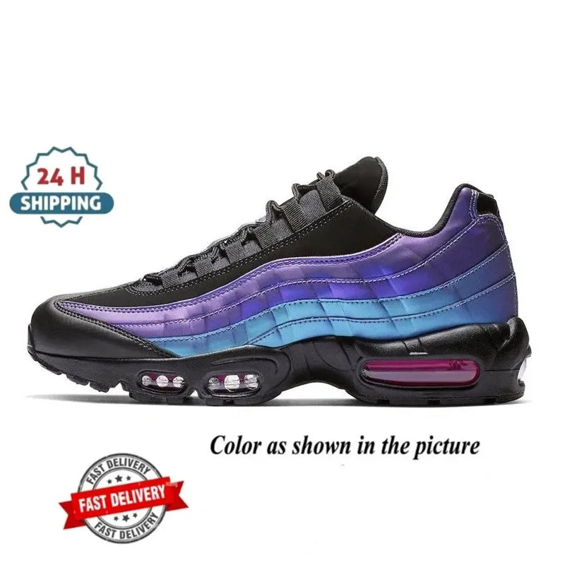 Air Designer Men Max 95 95s Women Running Shoes Classic Airism Black White Yellow Cool Grey Olive Midnight Navy Trainers Sneakers Outdoor Sports Runners 36-46