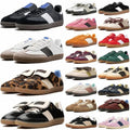 Designer Shoes Samba Sneakers Women Mens Trainers Leopard Black White Gum Beige Dark Green Floral Embroidery Fashion Womens Outdoor Sports Sneaker