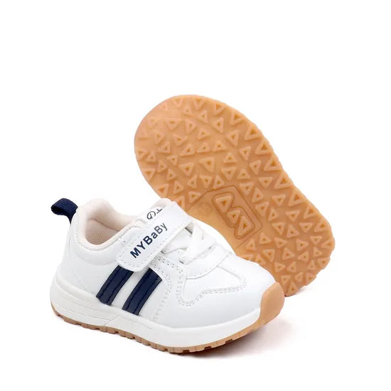 High-quality soft PU leather children's sports shoes