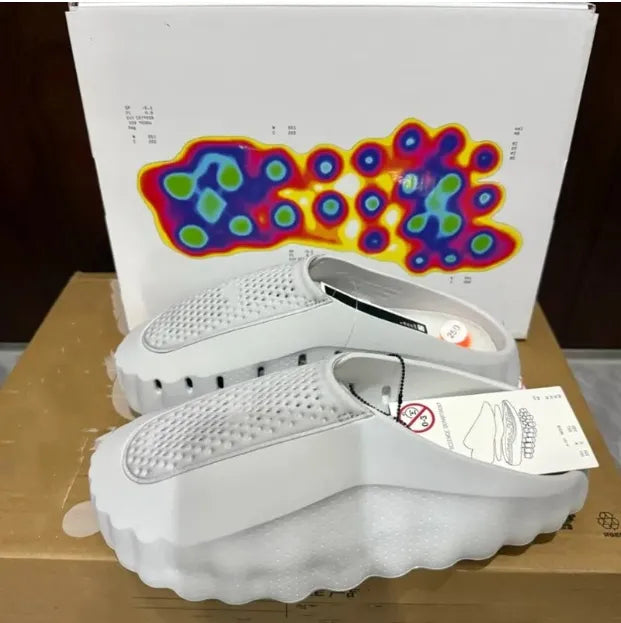 Designer slippers M 001, fashionable athletic shoes, soft rubber technology, comfortable; 002 running shoes, bone white, red, black, smoke gray, light gray, unisex; Mind001 summer beach shoes.