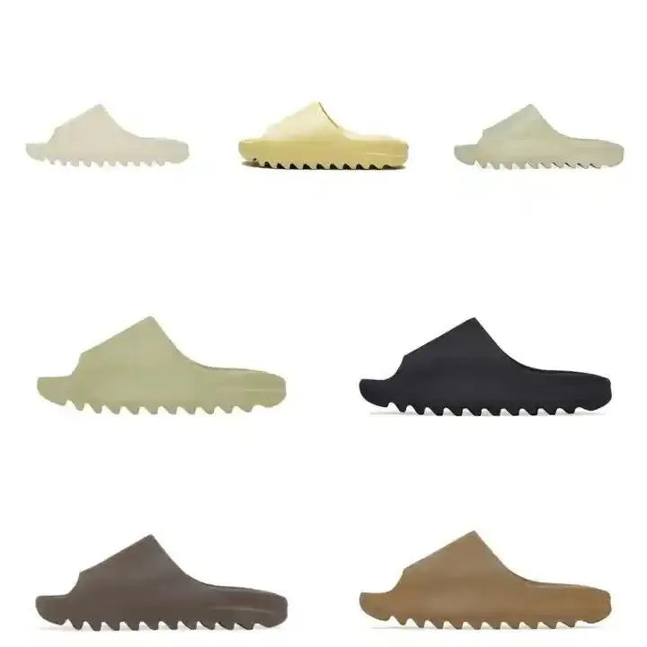 Solid color designer slippers, outdoor shoes, with shoe box