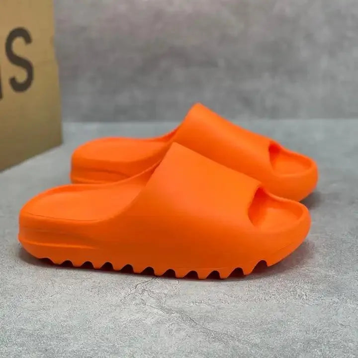 Solid color designer slippers, outdoor shoes, with shoe box